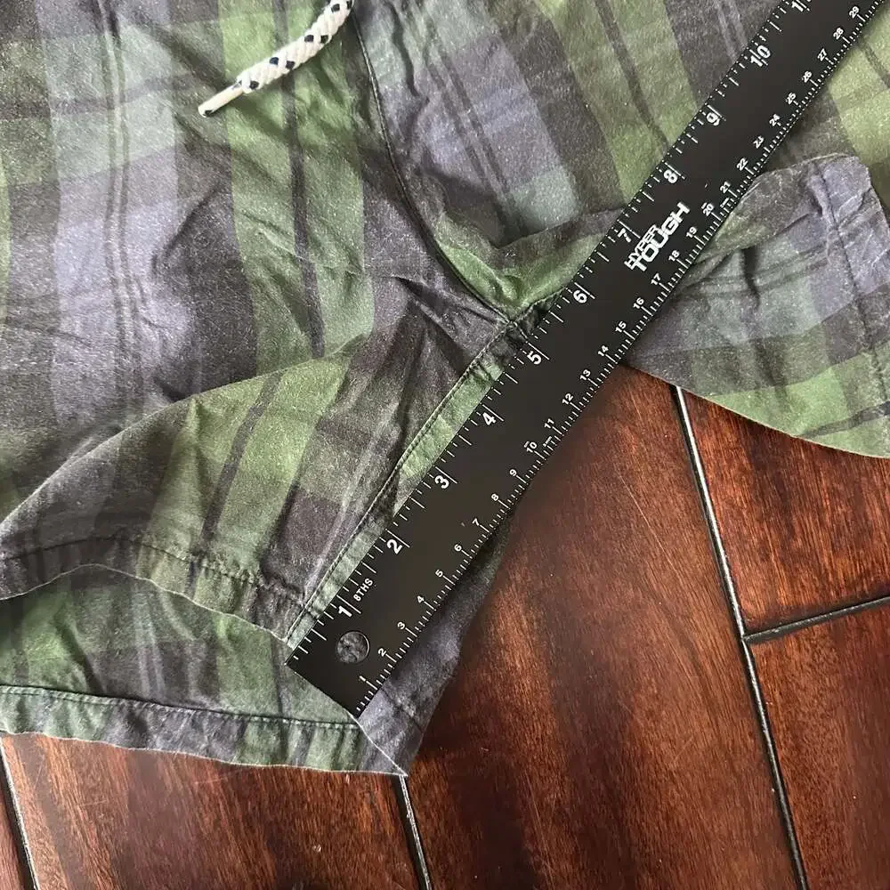 Vintage 90s Bowen & Wright Casual Wear Men's XL Colorblock Plaid Swim Trunks
